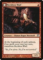 Glossy Finish Innistrad Reckless Waif // Merciless Predator ( #159 )