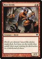 Glossy Finish Innistrad Riot Devils ( #160 )