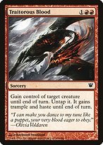 Glossy Finish Innistrad Traitorous Blood ( #166 )