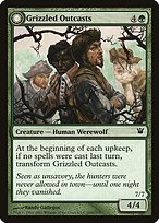 Glossy Finish Innistrad Grizzled Outcasts // Krallenhorde Wantons ( #185 )