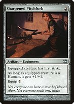 Glossy Finish Innistrad Sharpened Pitchfork ( #232 )