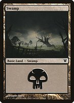 Glossy Finish Innistrad Swamp ( #256 )