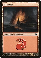 Glossy Finish Innistrad Mountain ( #260 )
