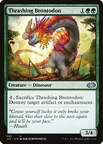 Glossy Finish Jumpstart 2022 Thrashing Brontodon ( #92 )