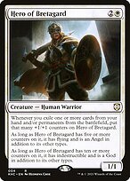 Glossy Finish Kaldheim Commander Hero of Bretagard ( #4 )