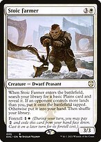 Glossy Finish Kaldheim Commander Stoic Farmer ( #5 )