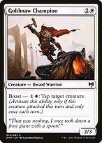 Glossy Finish Kaldheim Goldmaw Champion ( #14 )