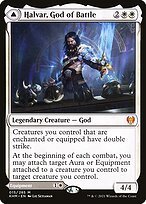 Glossy Finish Kaldheim Halvar, God of Battle // Sword of the Realms ( #15 )