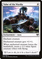 Glossy Finish Kaldheim Valor of the Worthy ( #37 )