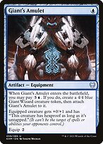 Glossy Finish Kaldheim Giant's Amulet ( #59 )