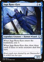 Glossy Finish Kaldheim Inga Rune-Eyes ( #64 )