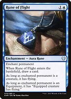 Glossy Finish Kaldheim Rune of Flight ( #75 )