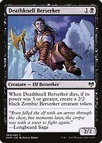 Glossy Finish Kaldheim Deathknell Berserker ( #83 )