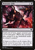 Glossy Finish Kaldheim Demonic Gifts ( #84 )