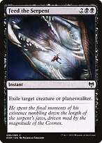 Glossy Finish Kaldheim Feed the Serpent ( #95 )