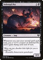 Glossy Finish Kaldheim Infernal Pet ( #99 )