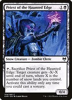 Glossy Finish Kaldheim Priest of the Haunted Edge ( #104 )