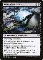 Glossy Finish Kaldheim Rune of Mortality ( #108 )