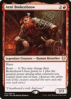 Glossy Finish Kaldheim Arni Brokenbrow ( #120 )