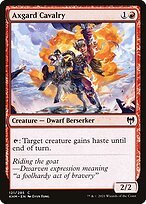 Glossy Finish Kaldheim Axgard Cavalry ( #121 )