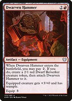 Glossy Finish Kaldheim Dwarven Hammer ( #133 )