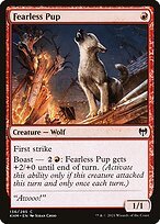 Glossy Finish Kaldheim Fearless Pup ( #136 )
