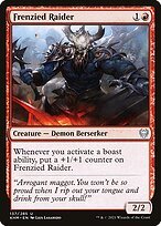 Glossy Finish Kaldheim Frenzied Raider ( #137 )