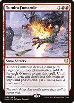 Glossy Finish Kaldheim Tundra Fumarole ( #156 )