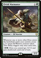 Glossy Finish Kaldheim Elvish Warmaster ( #167 )