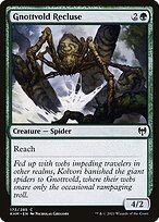 Glossy Finish Kaldheim Gnottvold Recluse ( #172 )