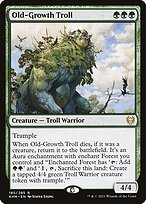 Glossy Finish Kaldheim Old-Growth Troll ( #185 )