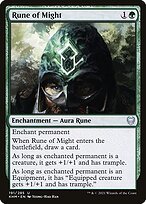 Glossy Finish Kaldheim Rune of Might ( #191 )