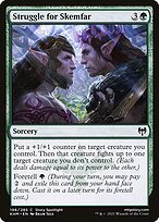 Glossy Finish Kaldheim Struggle for Skemfar ( #196 )