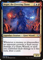 Glossy Finish Kaldheim Aegar, the Freezing Flame ( #200 )