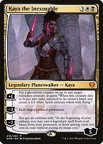 Glossy Finish Kaldheim Kaya the Inexorable ( #218 )