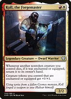 Glossy Finish Kaldheim Koll, the Forgemaster ( #220 )