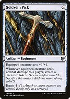 Glossy Finish Kaldheim Goldvein Pick ( #239 )