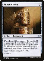 Glossy Finish Kaldheim Runed Crown ( #245 )