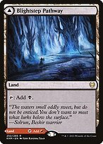 Glossy Finish Kaldheim Blightstep Pathway // Searstep Pathway ( #252 )
