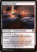 Glossy Finish Kaldheim Sulfurous Mire ( #270 )