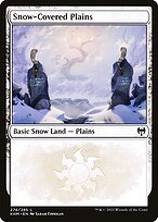 Glossy Finish Kaldheim Snow-Covered Plains ( #276 )