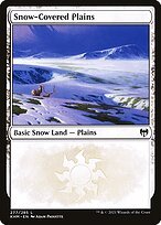 Glossy Finish Kaldheim Snow-Covered Plains ( #277 )