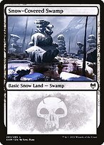 Glossy Finish Kaldheim Snow-Covered Swamp ( #281 )