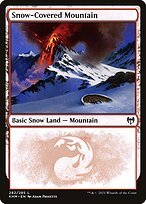Glossy Finish Kaldheim Snow-Covered Mountain ( #282 )