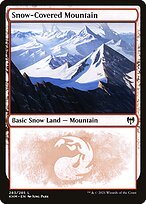 Glossy Finish Kaldheim Snow-Covered Mountain ( #283 )