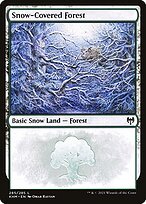 Glossy Finish Kaldheim Snow-Covered Forest ( #285 )