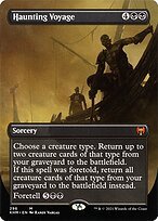 Glossy Finish Kaldheim Haunting Voyage ( #296 )