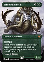 Glossy Finish Kaldheim Battle Mammoth ( #298 )