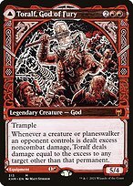 Glossy Finish Kaldheim Toralf, God of Fury // Toralf's Hammer ( #313 )