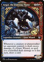 Glossy Finish Kaldheim Aegar, the Freezing Flame ( #321 )